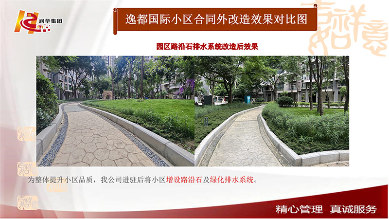 园区路沿石排水系统改造